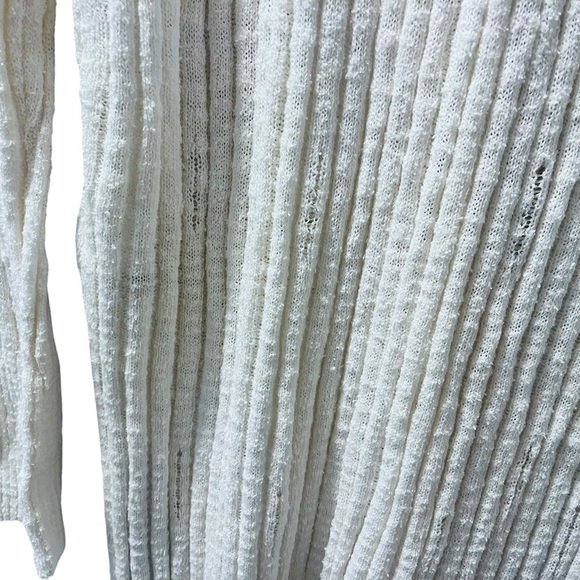 Pilcro NWT Anthropologie Ribbed Duster Cardigan Sweater Size XXS Ivory Casual - Picture 6 of 7